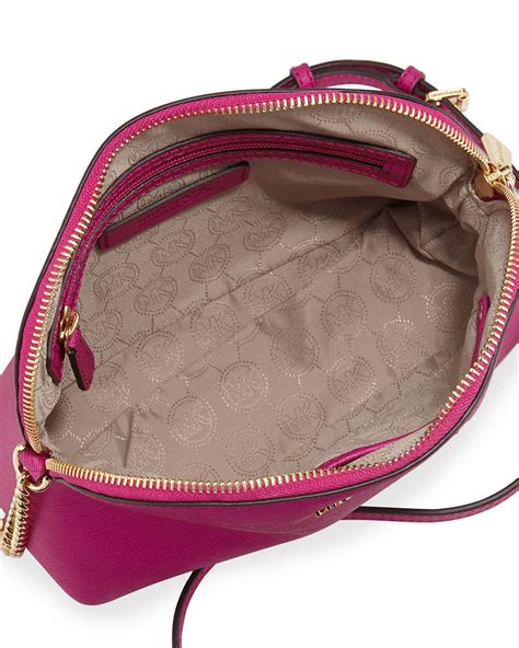 michael kors pink checkered bag|Michael Kors jet setter bag.